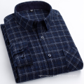 100% Cotton Spring Autumn Men  Long Sleeve Plaid  Casual shirts